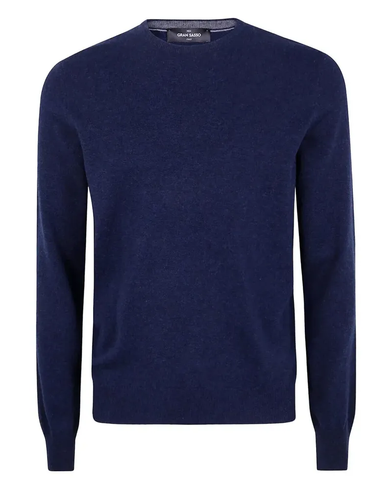 Gran Sasso Round Neck "Gransasso" Round Neck Sweater Blue