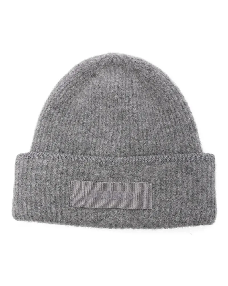 Jacquemus Le Bonnet Gros Grain" Hat Gray