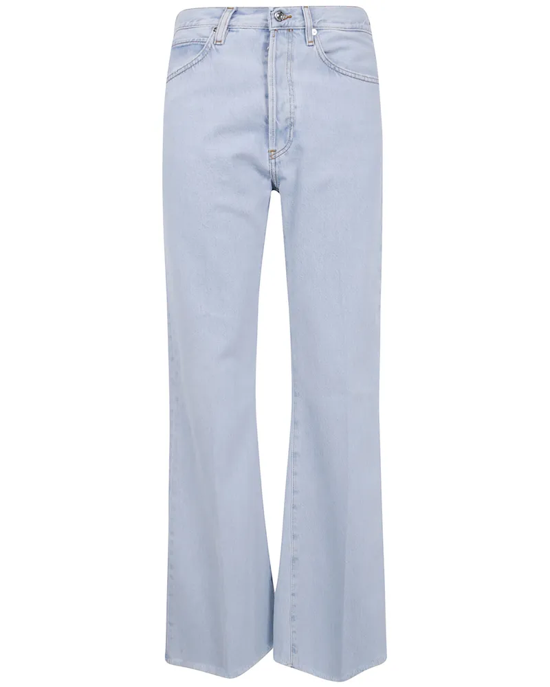 Frame Denim The Lax' High Rise Wide Leg Flare Jeans Blue
