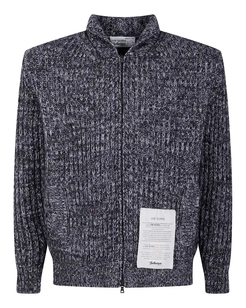 Ballantyne Full Zip Cardigan Gray