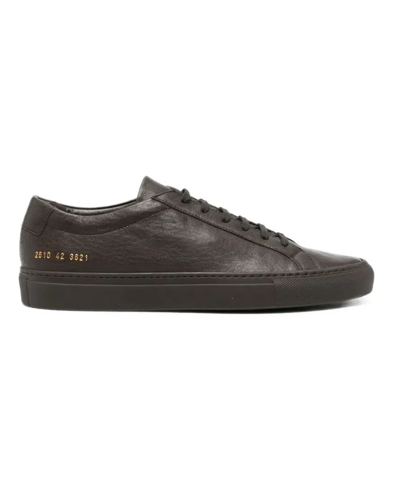 Common Projects Low-Top Leather Sneakers "Achilles Premium Brown