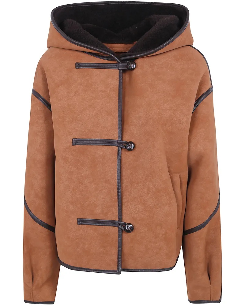 STAND Bomber Jacket Faux Fur "Fia Brown