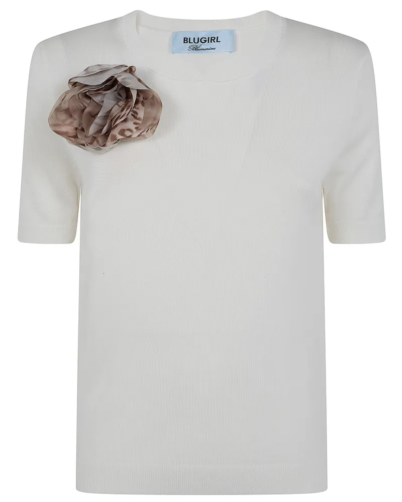 Blumarine Sweater Lyocell "Ra6148ma07s White