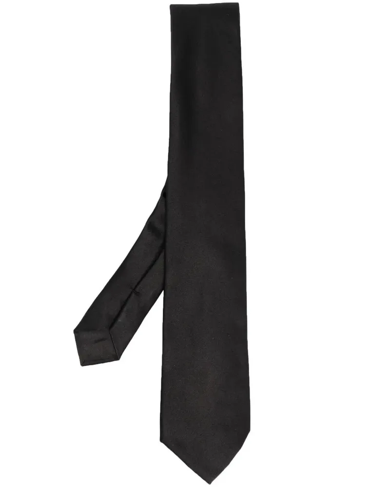 Giorgio Armani Woven Jacquard Tie Black