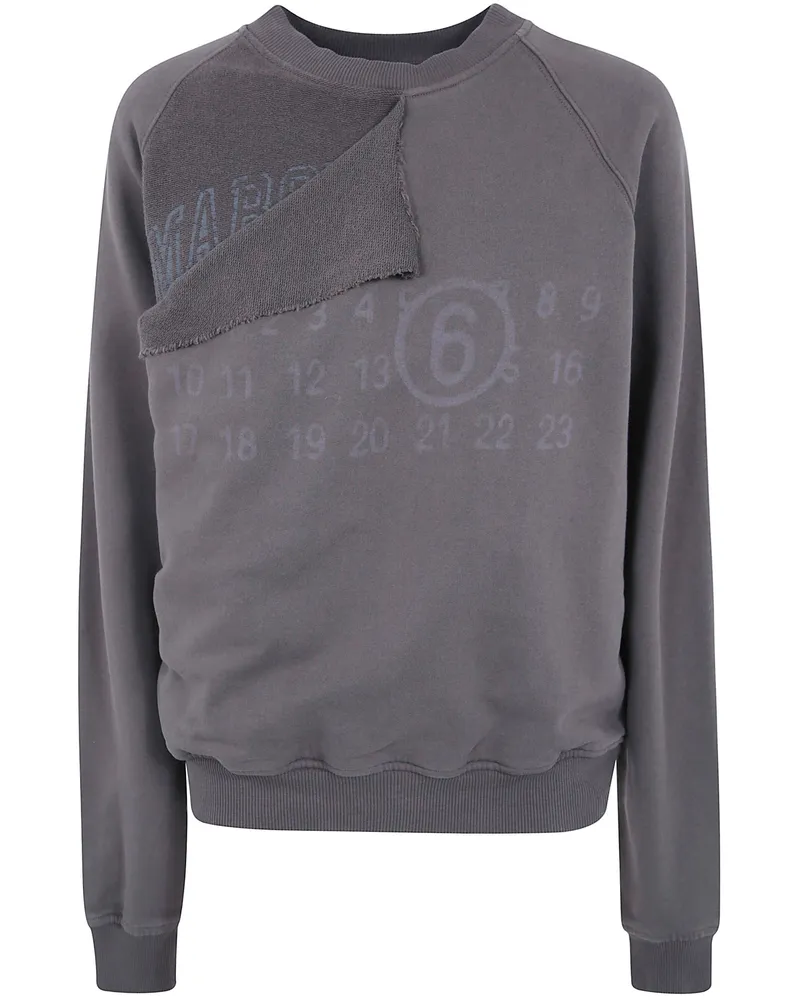Maison Margiela Sweatshirt Round Neck Gray