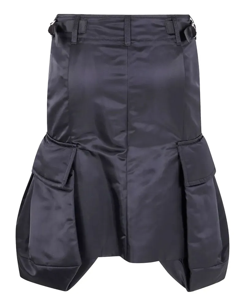 Sacai Nylon Twill Skirt Black