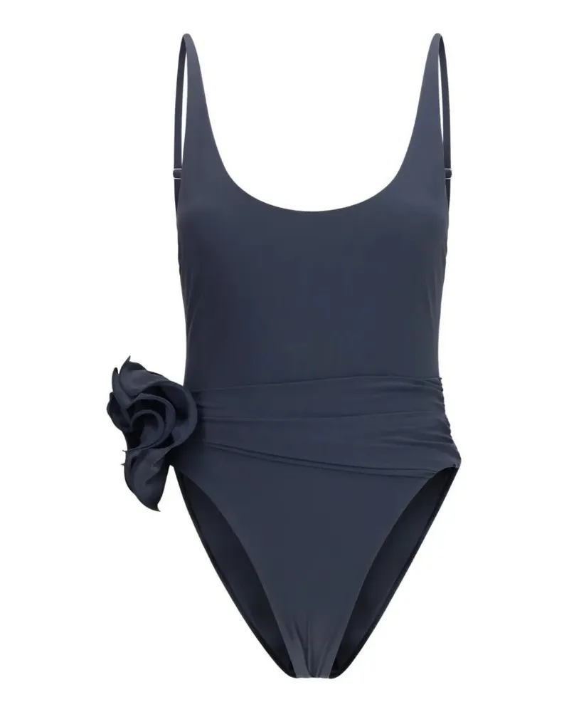 Magda Butrym Flower Waist Onepiece Swimwear Gray