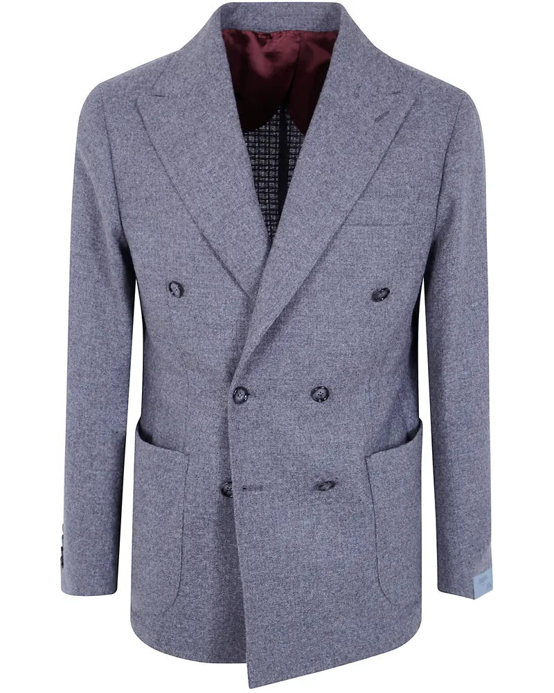 BARBA Double-Breasted Jacket "Bactive Gray