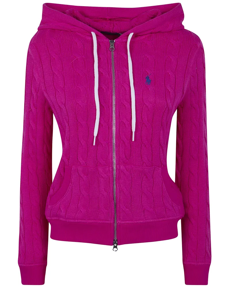 Ralph Lauren Long Sleeves Full Zip Sweatshirt Pink