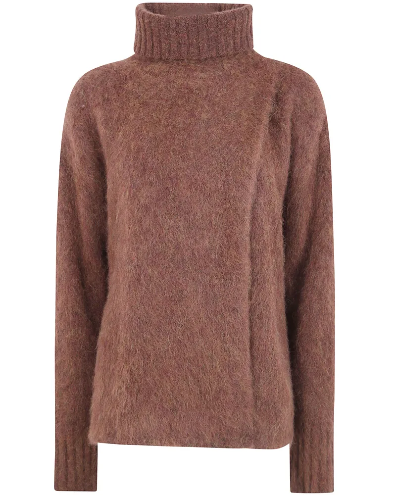 Uma Wang Sweater Highneck "Fluffy Wool Yellow