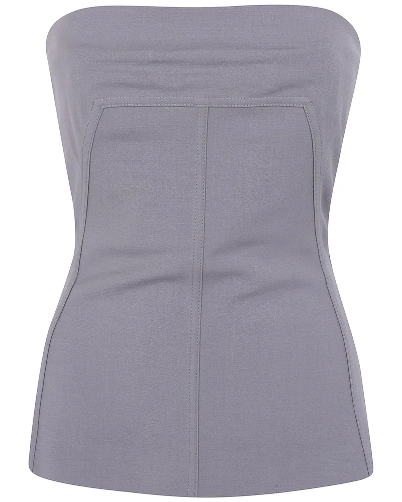 Rick Owens Top Strapless "Bustier Gray