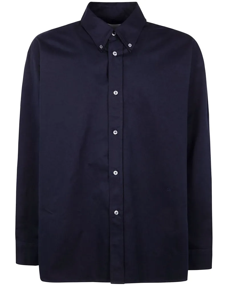 Studio Nicholson Button Down Shirt By Studio Nicholson Blue