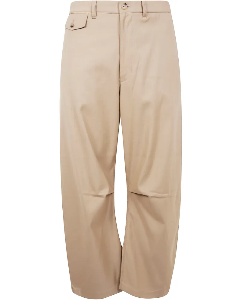 Comme des Garçons Barrel Trousers Beige