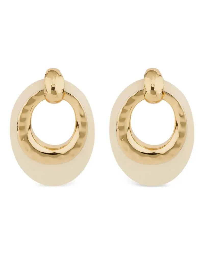 Gas Bijoux Selva" Gold Plated And Acetate Earrings Metallic