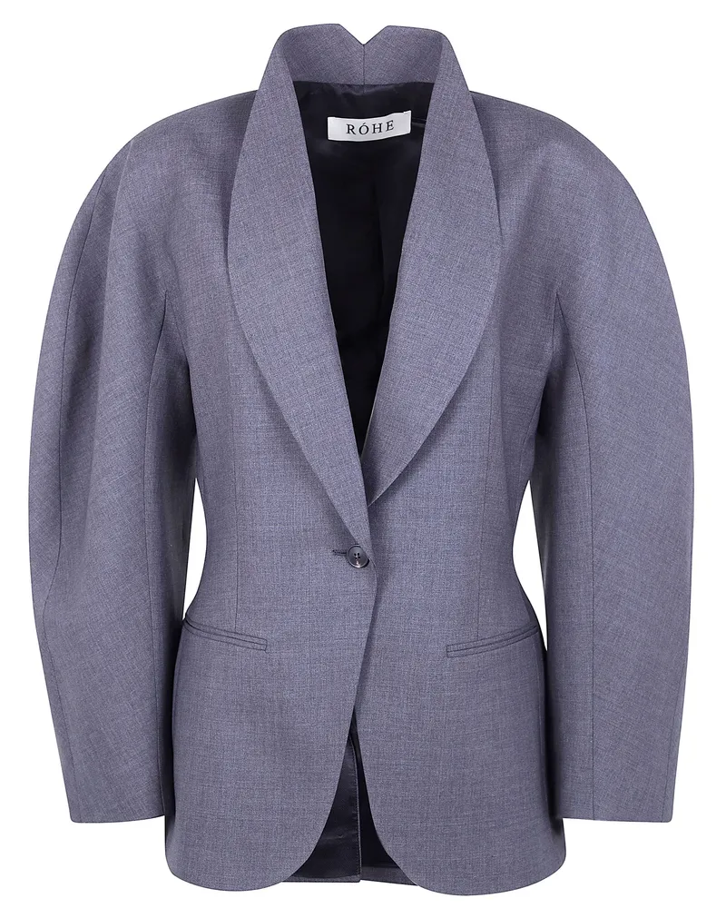 Róhe Balloon Waisted Blazer Gray