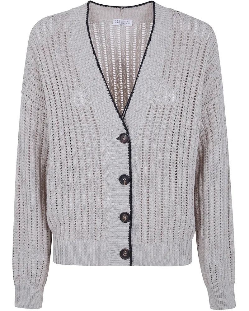Brunello Cucinelli Cardigan Buttoned "Cardigan Beige