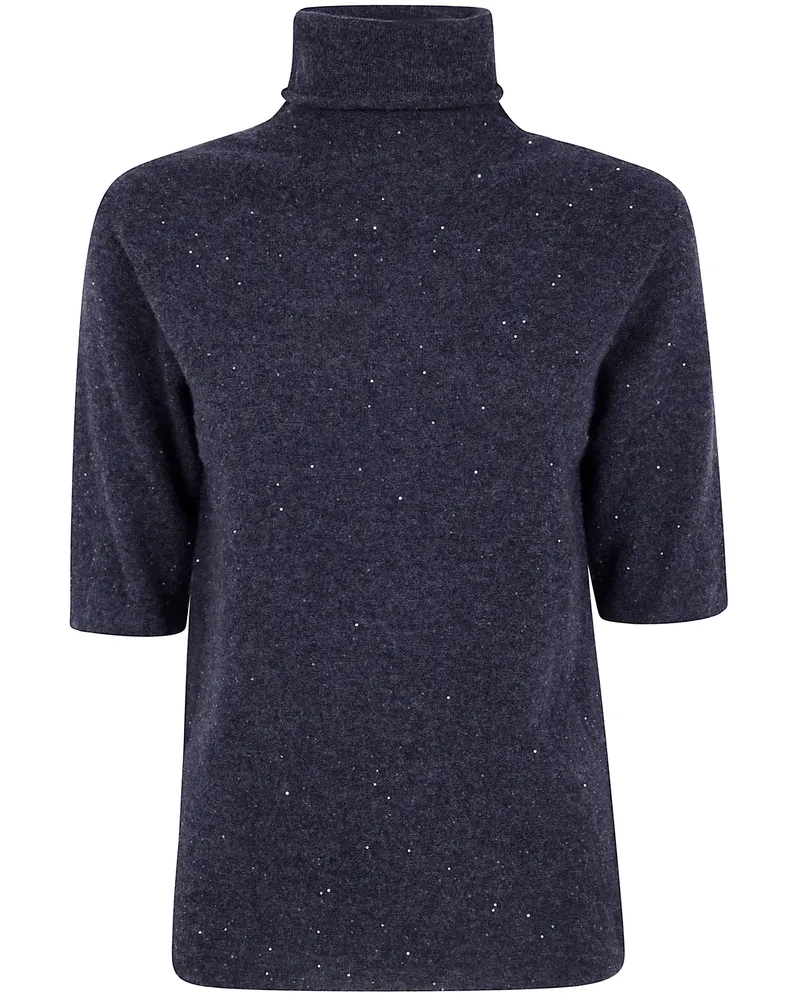 Antonelli Firenze Sweater Short Sleeve Turtle Neck "Dakota Gray