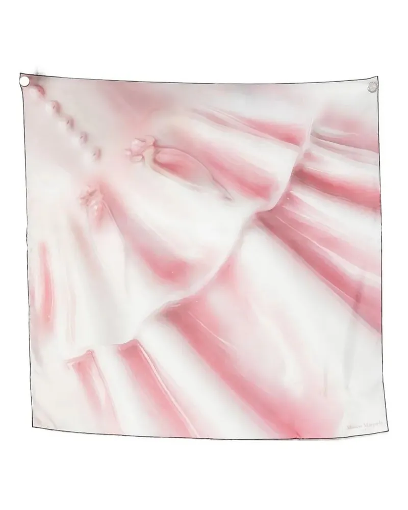 Maison Margiela Silk Scarf "Porcelain Pink