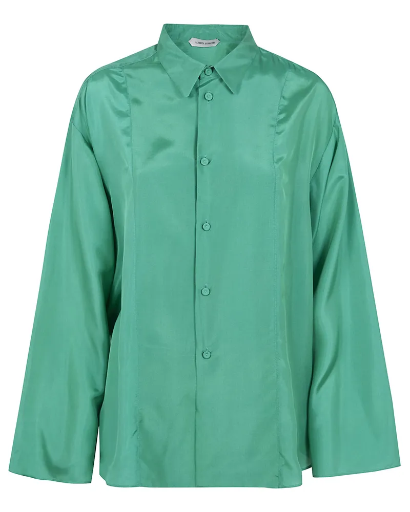 Alberta Ferretti Oversized Shirt Green