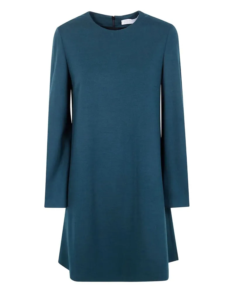 Harris Wharf London Women Bell Sleeves Dress Superfine Merino Green