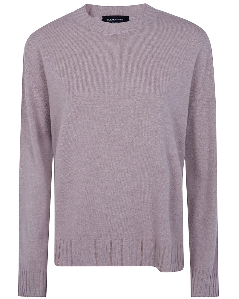 Fabiana Filippi Sweater Crew Neck "Platinum Beige