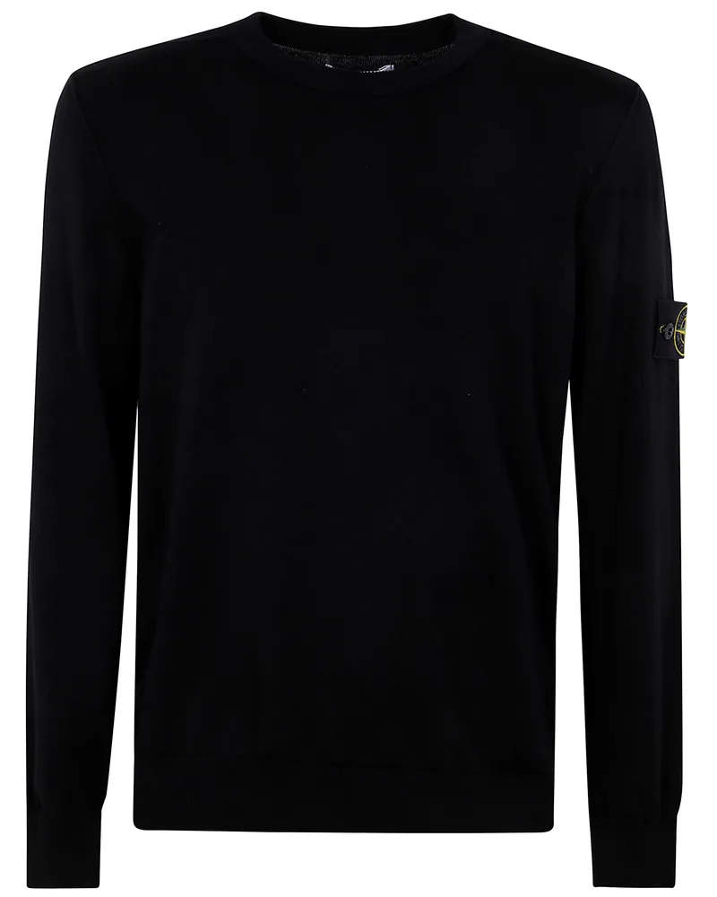 Stone Island Round Neck Jumper By Stone Island Black
