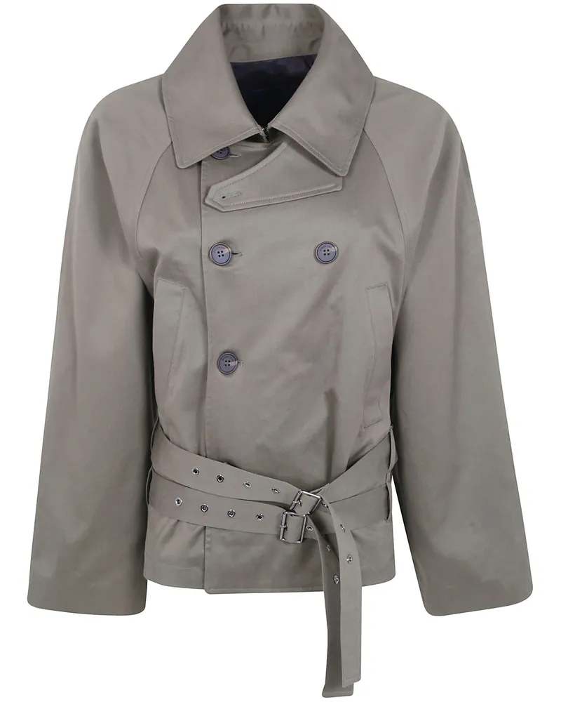 Eudon Choi Belted Oversize Jacket Green