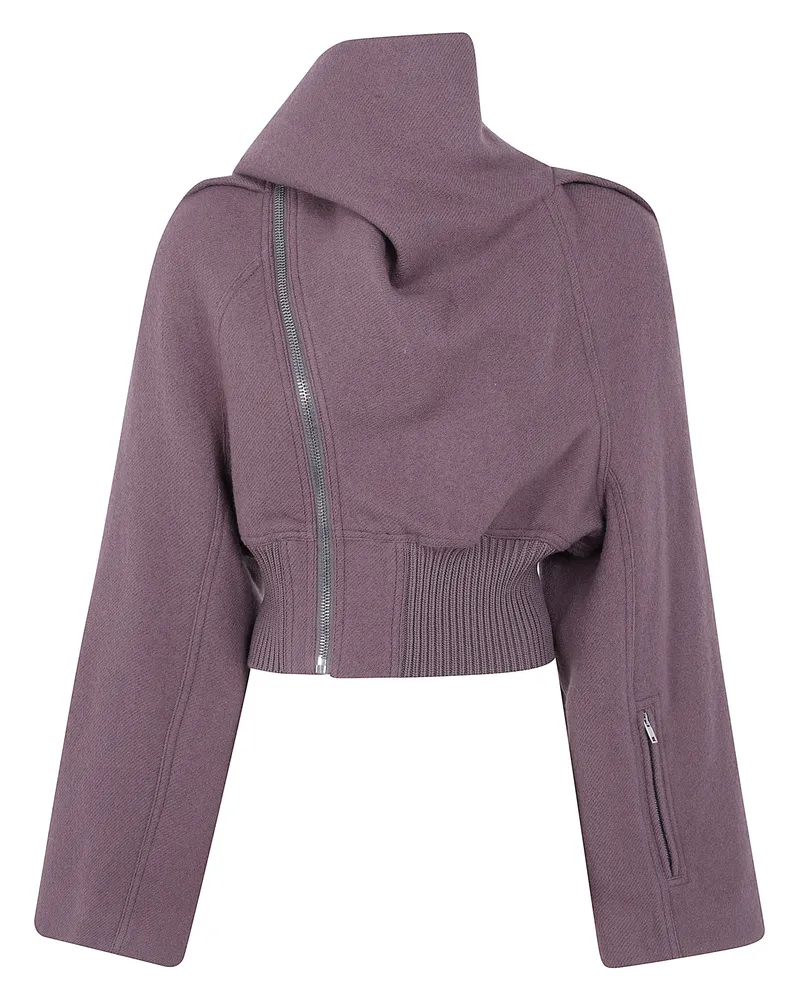 Rick Owens Jacket Wool "Scarf Flight Pink