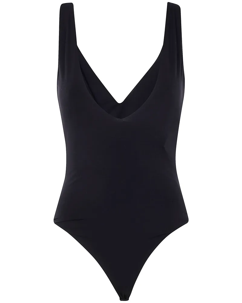 Entire Studios V Neck Bodysuit Black