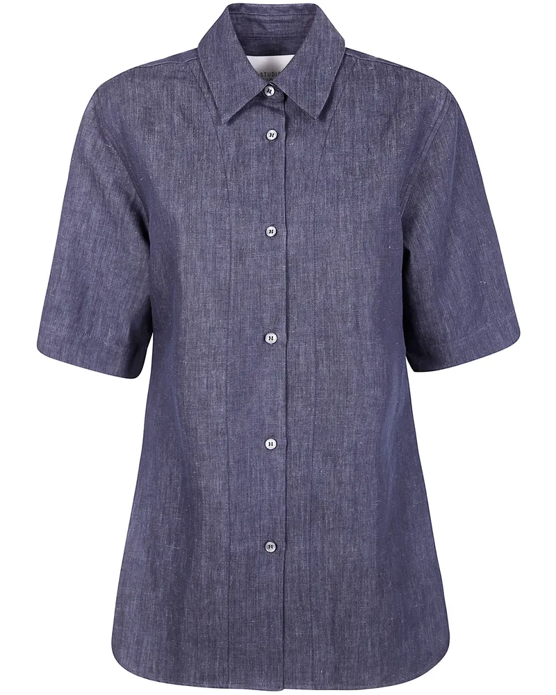 Studio Nicholson Slim Fit Shirt Blue