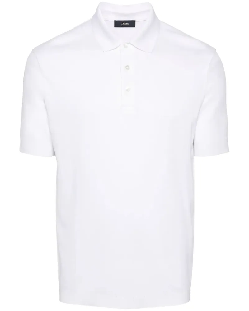 Herno Short Sleeves Polo Shirt White