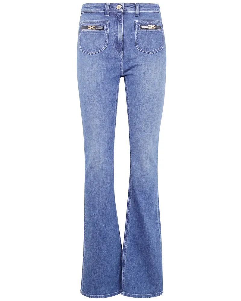 Elisabetta Franchi Flared Jeans Blue