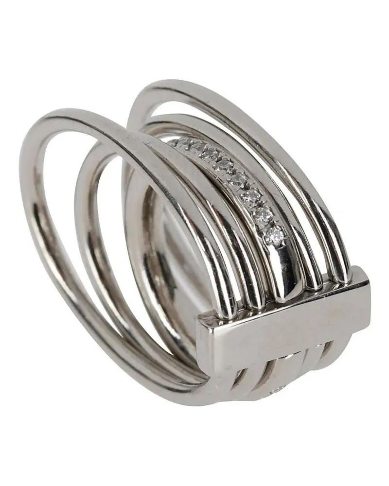 PANCONESI Solar Crystal Ring Metallic