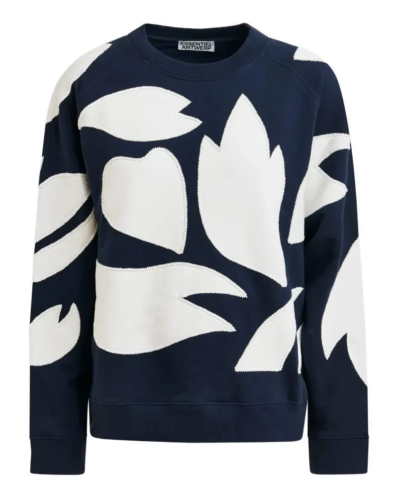 Essentiel Jalways" Embroidered Sweatshirt Blue
