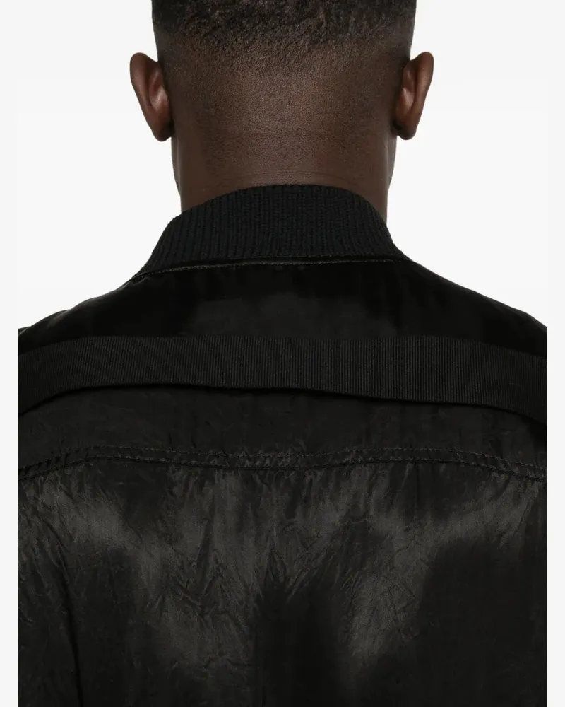 Rick Owens Classic Flight' Padded Jacket Black