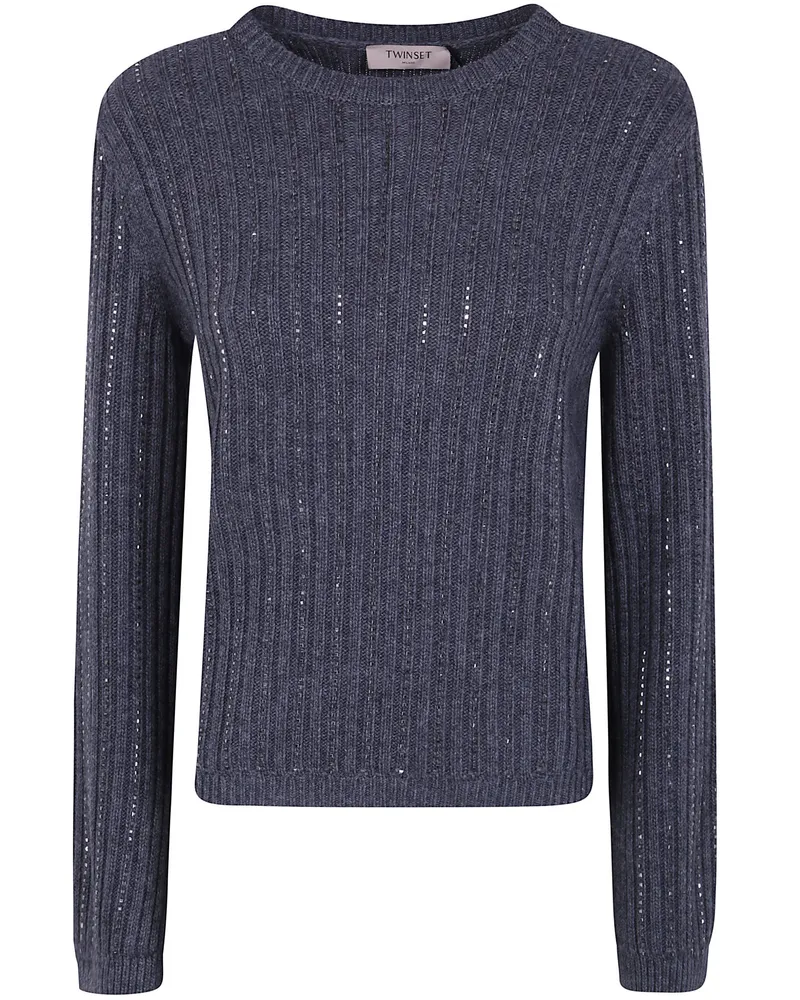 Twin-Set Sweater Round Neck Gray