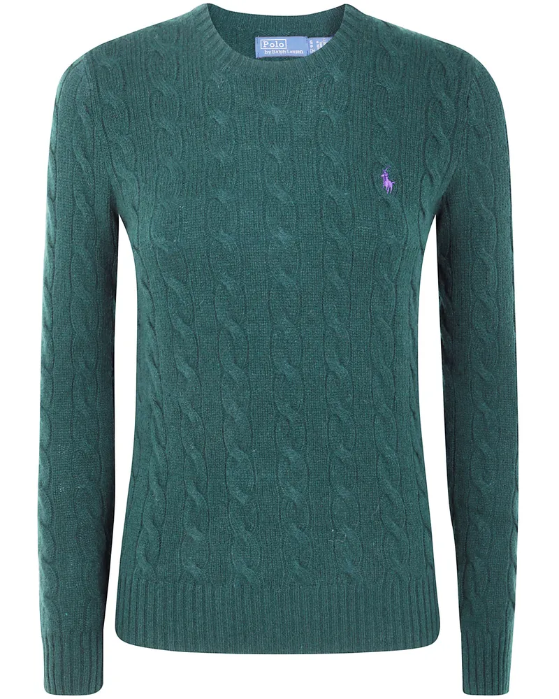 Ralph Lauren Juliana" Long Sleeve Roun Neck Green
