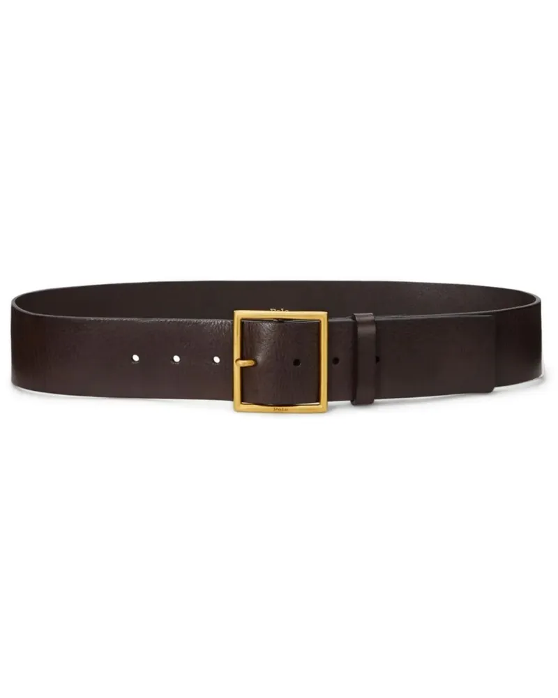 Ralph Lauren 50Mm Squared Closet Medium Belt Brown
