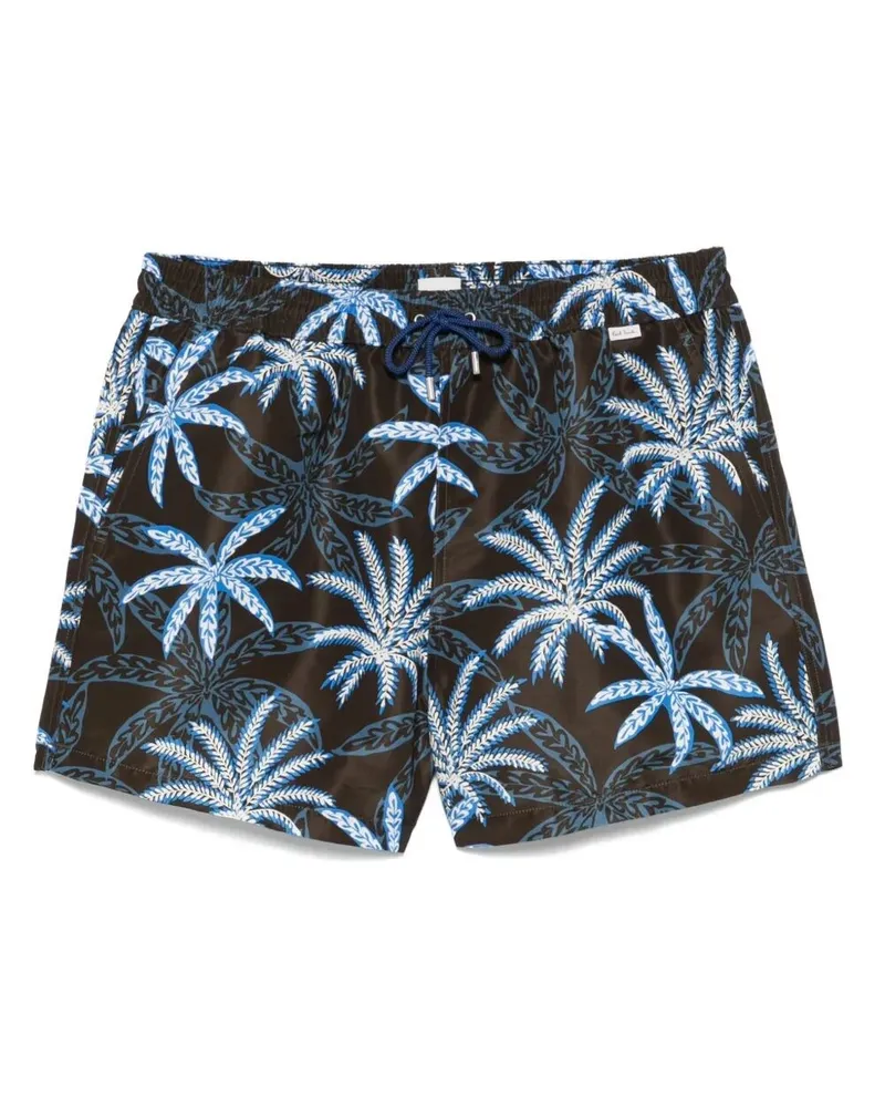 Paul Smith Mens Swim Short Palms Gray