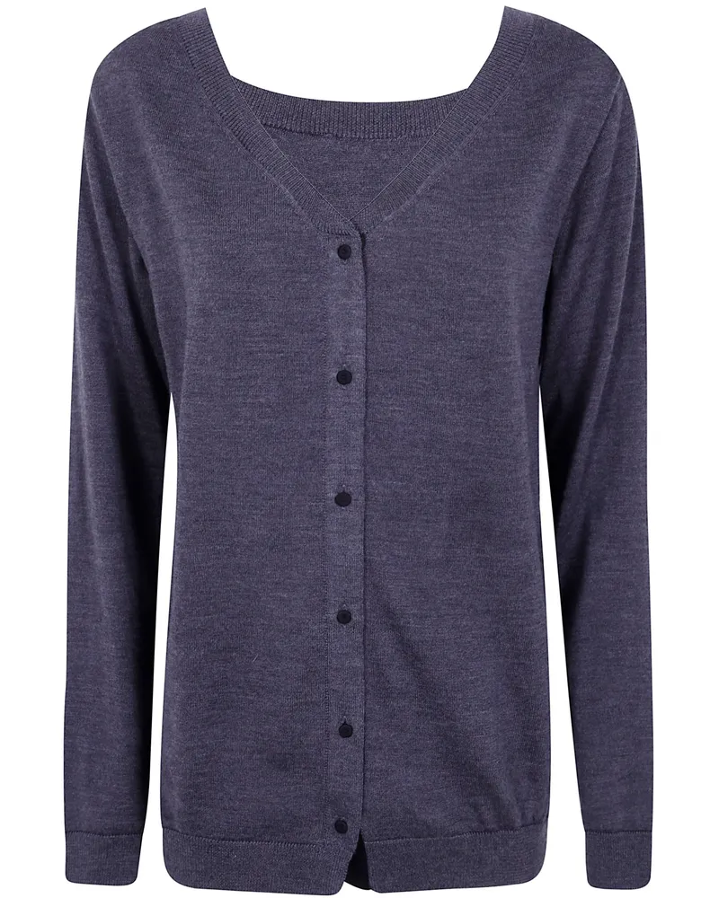 Semicouture Long-Sleeve Cardigan "Carin Gray