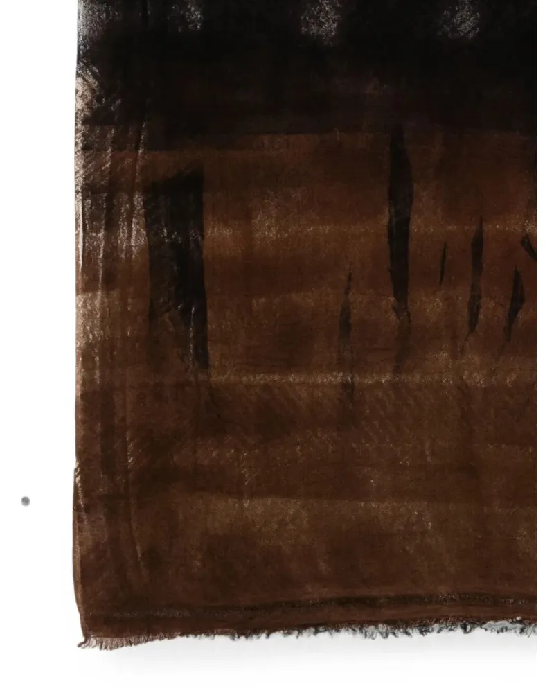 Avant Toi Scarf Lightweight Wool "Landscape Light Brown