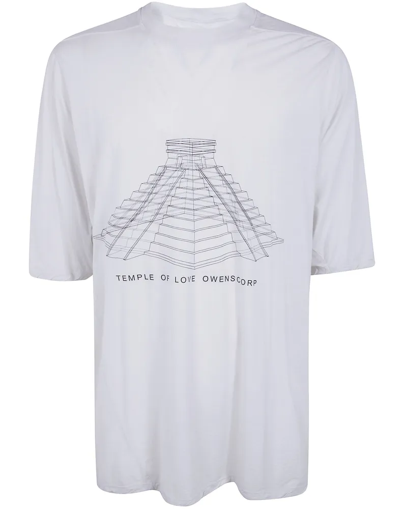Rick Owens Jumbo" Short Sleeves T-Shirt White