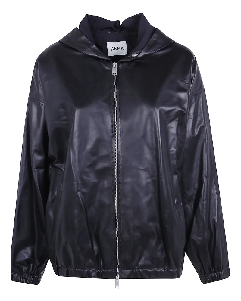 Arma Jacket Leather "Guisy Black