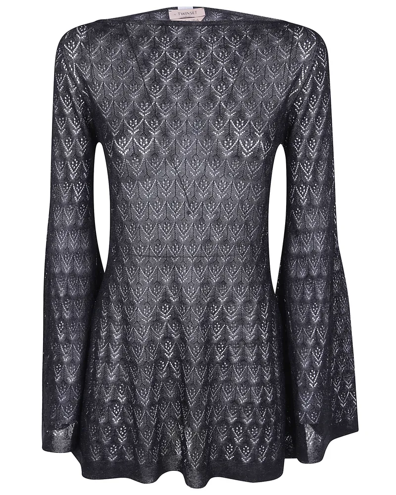 Twin-Set Lurex Sweater Black