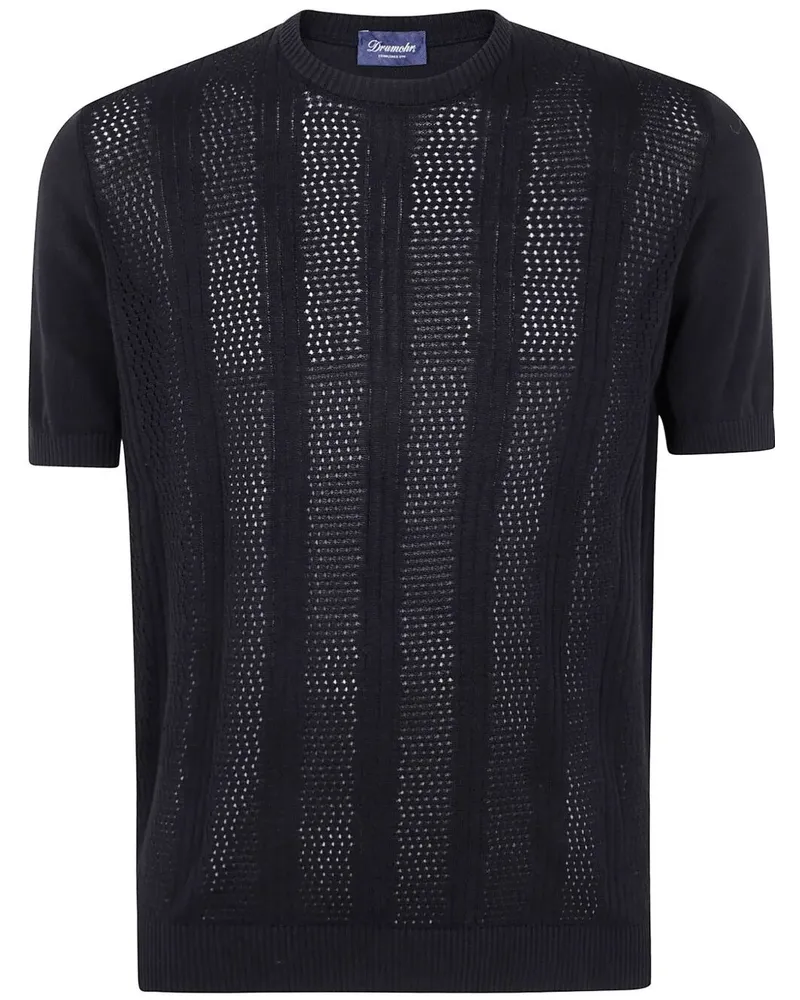 Drumohr  Short Sleeves Round Neck T-Shirt Black