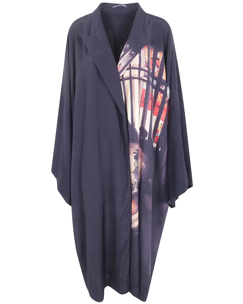 Yohji Yamamoto Cardigan Peaked Lapel Black