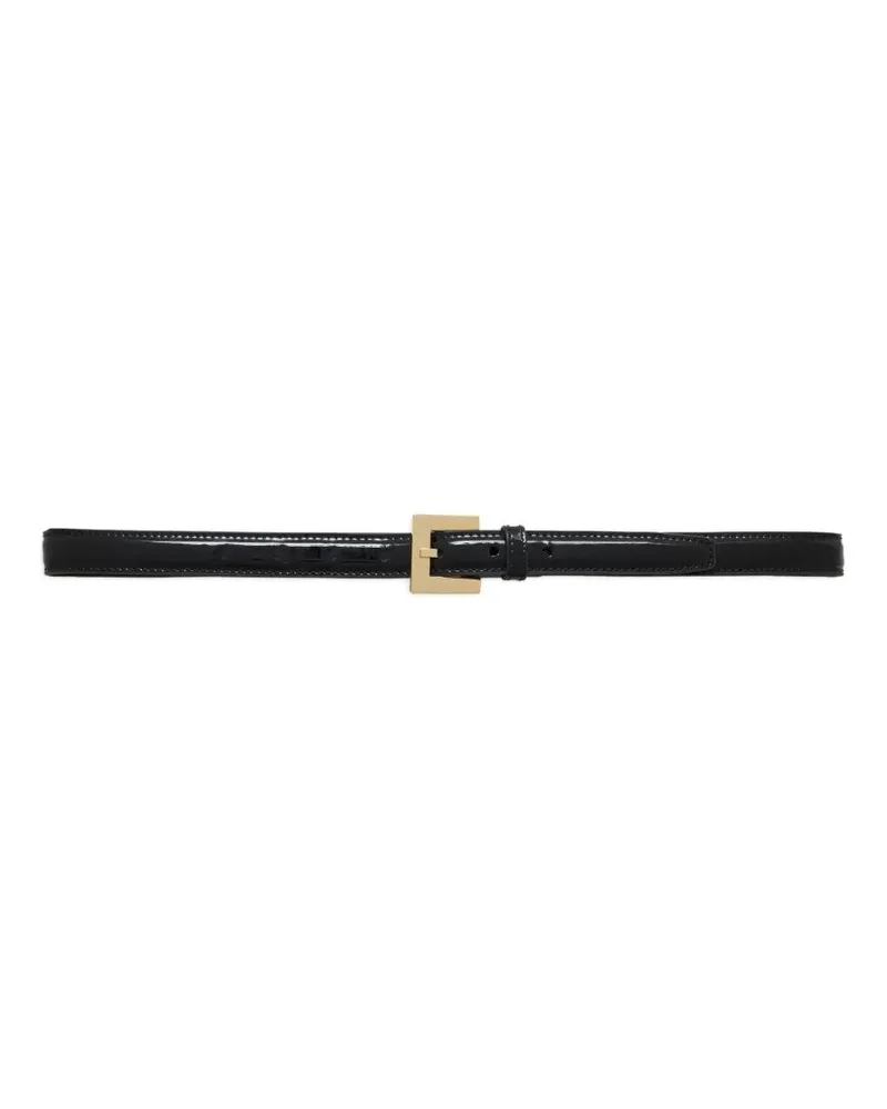 Anine Bing Nicola Patent Belt Black