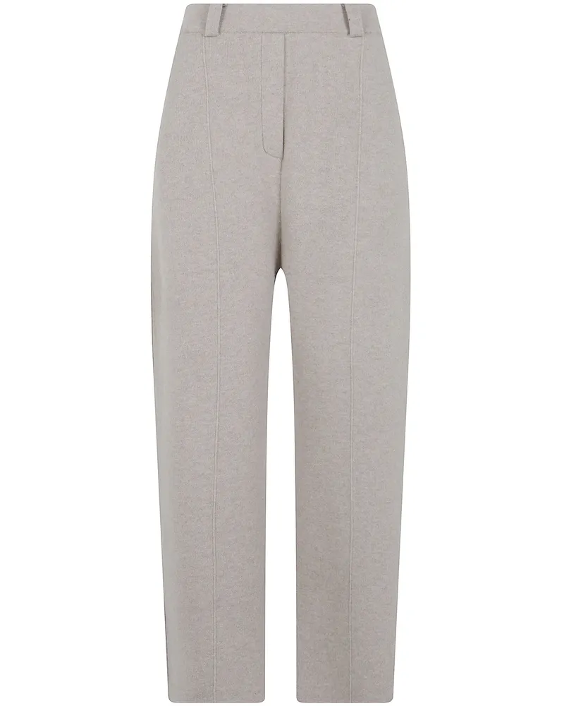 Lisa Yang Pants 100% Knitted Cashmere "Wrenda Beige