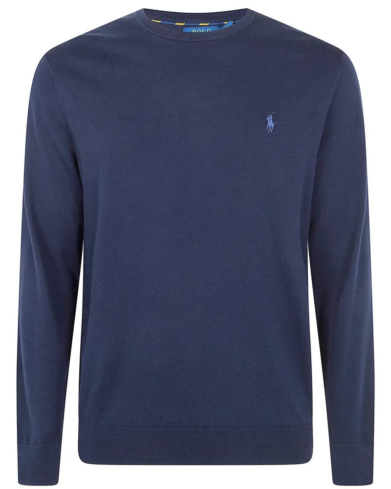 Ralph Lauren Long Sleeves Round Neck Classic Sweater Blue