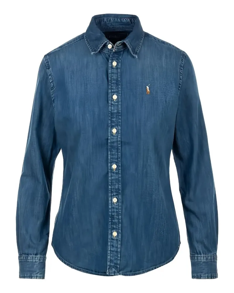 Ralph Lauren Slim Fit Denim Shirt Blue